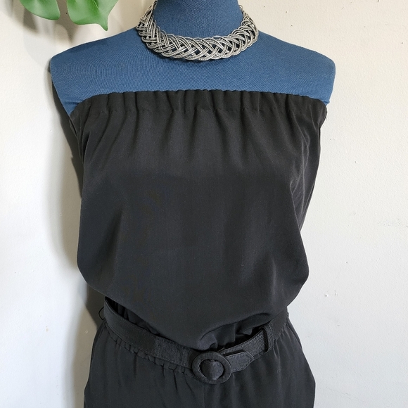 LOFT Black Strapless Jumpsuit - Picture 2 of 10